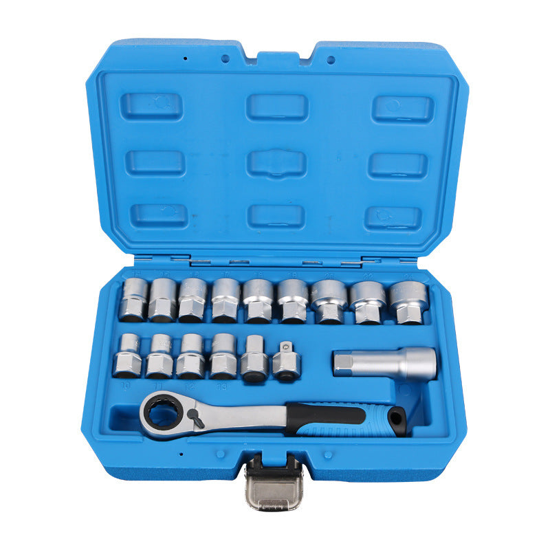 🔥 Limitiertes Angebot – 50% Rabatt!💪29 STK Core Ratsche Socket Schraubenschlüssel Kit