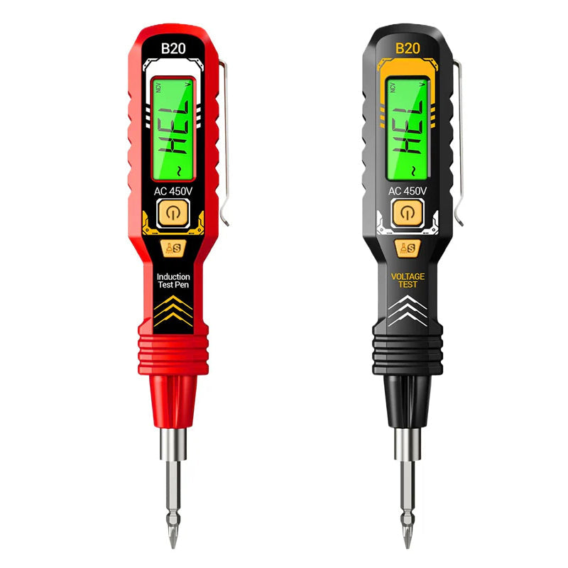 🔍 Berührungsloser Spannungsprüfer – AC 12-1000V, LCD-Anzeige mit Beleuchtung & Akustische/Visuelle Warnung 🛡️