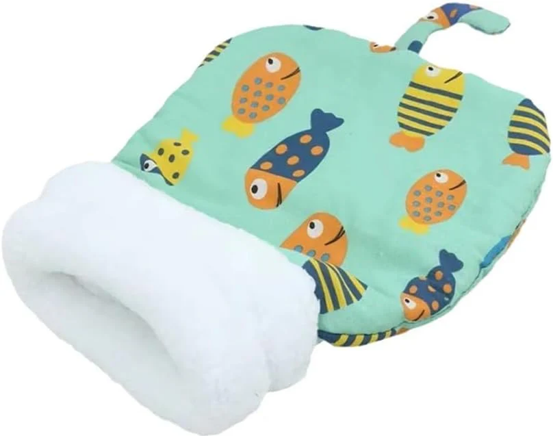 ⏳50% RABATT! 🐱 Flauschiger Katzen-Winterschlafsack – halbgeschlossene Kuschelhöhle mit Cartoon-Muster😴