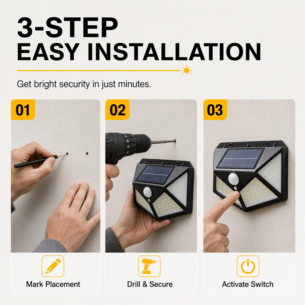 🔆 Kaufe 1, erhalte 1 GRATIS! Solar-Wandleuchte Außen Wasserdicht – Automatisch hell, zuverlässig sicher! 🏡 140 LEDs, kabellose Wandmontage, regenfest 🛡️