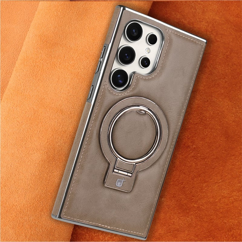 Magnetische Handyhülle mit Ständer im Retro-Stil für Samsung