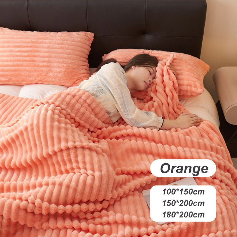 🎁Letzter Tag Sonderpreis: €25,99!!🎅Superweiche Fell-Rippfleece-Decke⛄🔥