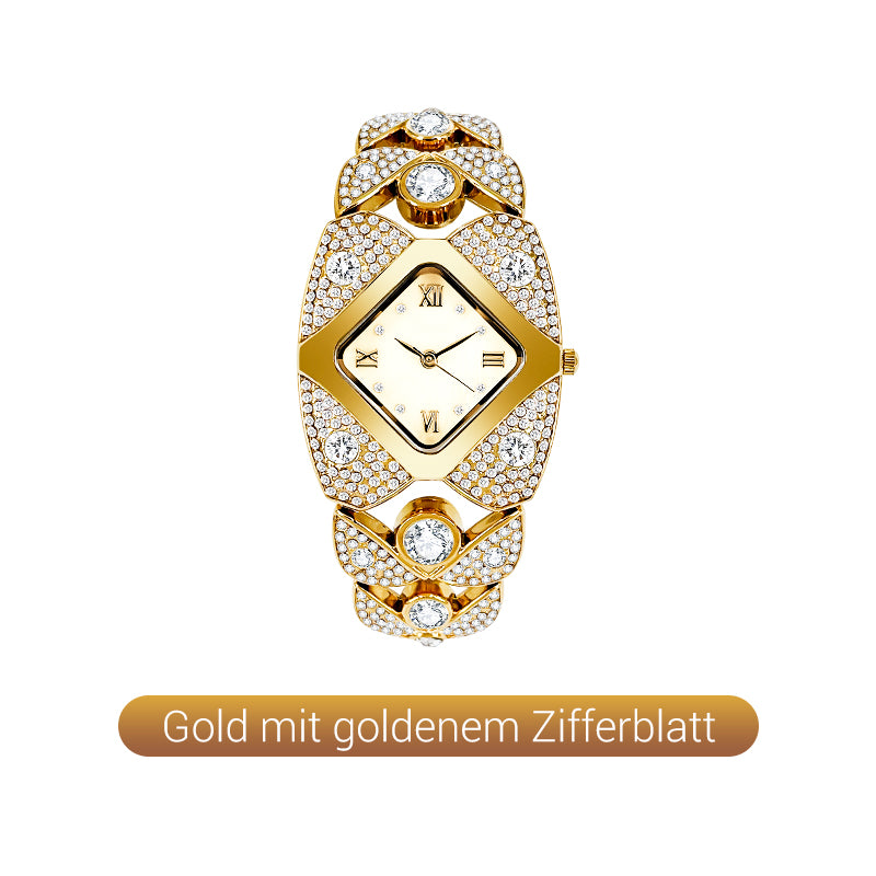 ⌚✨ 50% RABATT! Retro-Quarz-Armbanduhr mit funkelnden Strasssteinen – Elegant, glamourös & perfekt für festliche Anlässe ✨
