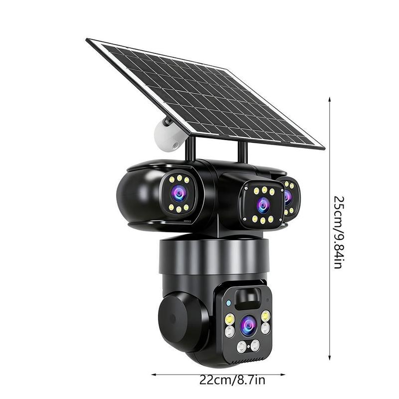 🥳HEISSER SALE 2026🥳💞50.000+ VERKAUFT!👵❤️ Solarbetriebene Mehrwinkel-Überwachungskamera