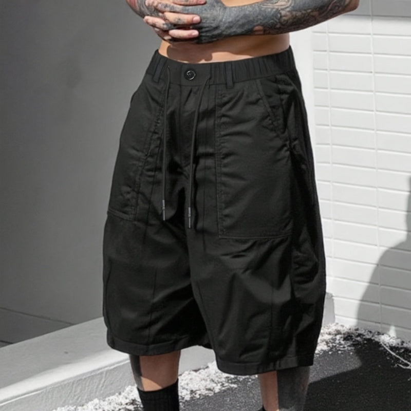 👖 50% RABATT! 🔥 Herren-Caprihose in Übergrößen – Weites Bein, Elastischer Bund mit Kordelzug & Strapazierfähiges Polyester Für Maximalen Komfort 🌞