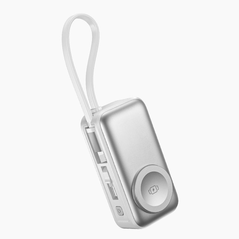 đ˘50âŻ% RABATTâ° 3âinâ1 Magnetische MiniâPowerbank 5000âŻmAh, kabelloses Laden fĂźr iPhone, Watch & Android