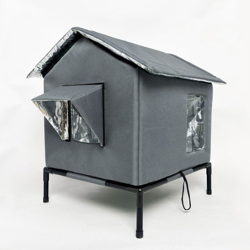 🐱 50% RABATT!🔥🏠 Wasserdichtes Outdoor-Katzenhaus – erhöht, zerlegbar & klappbar – ideal für verwilderte Katzen, Garten & Balkon – wetterfest & flexibel🐾💤