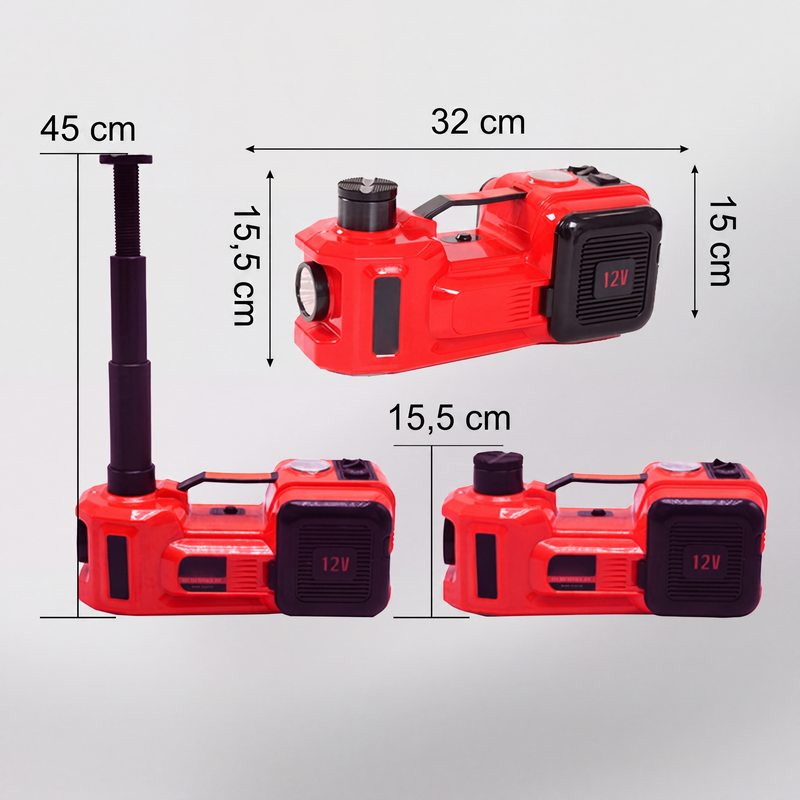 📢📢50% RABATT !!🚗🔧 12-in-1-Wagenheber-Set, max. 5 t, hydraulischer Wagenheber mit elektrischem Schlagschrauber, eingeb. Pumpe & LED-Licht, tragb. Aufzug ✨