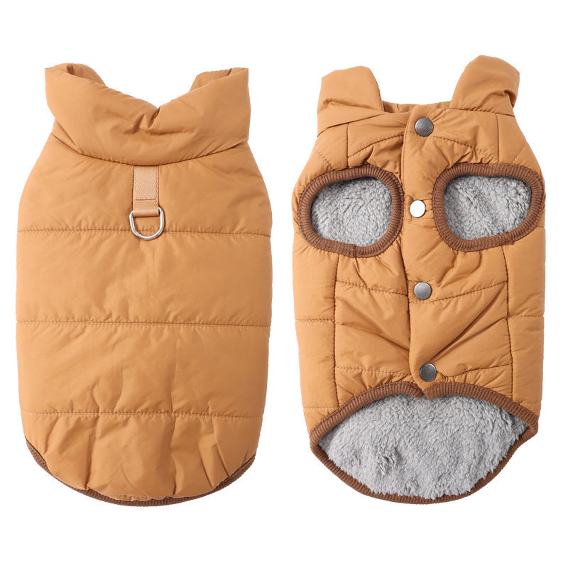 🐶 50 % Rabatt ! Verdickte Hunde-Winterweste – Perfekt für eisige Gassirunden! ❄️ Kälteschutz mit Fleecefutter, stabiler Anlein-Ring, winddicht 🐾 Nur für kurze Zeit ⏱️