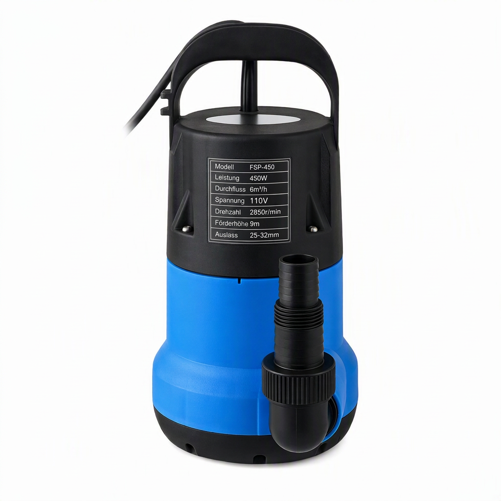⏳🔥ZEITLICH BEGRENZTES ANGEBOT: 50 % RABATT! ⏰450W elektrische Tauchpumpe für sauberes Wasser zur Gartenbewässerung und Entwässerung