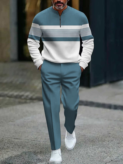 👕 50% RABATT! ⌛ Herren-Set: Pullover mit Grafischem Druck & Hose – Lässiger Street-Style, Bequemer Schnitt & Vielseitig 👖