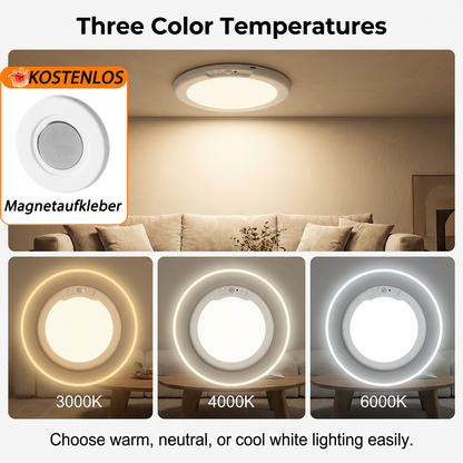 💡 LIMITIERTES ANGEBOT 50% RABATT! 🔋 Wiederaufladbare LED-Deckenleuchte mit Bewegungssensor & Fernbedienung – USB-Aufladbar, Farbwechsel, Einfache Montage ✨