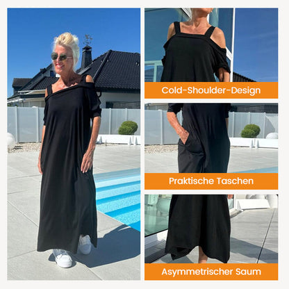 💞Lässiges Maxikleid mit offenen Schultern für Damen