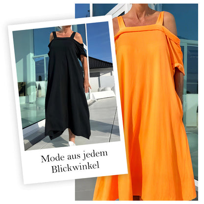 💞Lässiges Maxikleid mit offenen Schultern für Damen