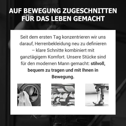 🔍 Herren Einfarbige Freizeithose schlanke Passform – Saubere Nähte & leicht kombinierbar