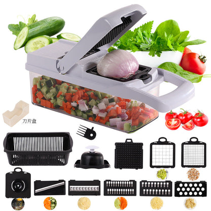 ⏰ Letzte Welle – Lager fast leer – 50% endet jederzeit！15 Stk. – 1 Set 🧑‍🍳 Multifunktionaler Obst- und Gemüseschneider