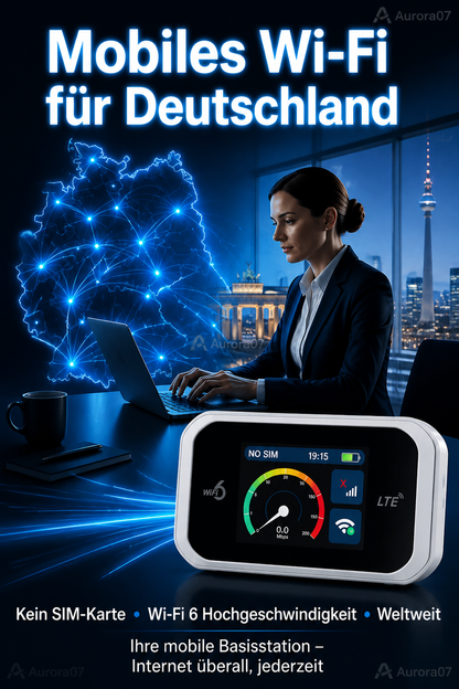 📶Mobiler Hotspot mit vollständiger WLAN-Abdeckung Ohne Karte