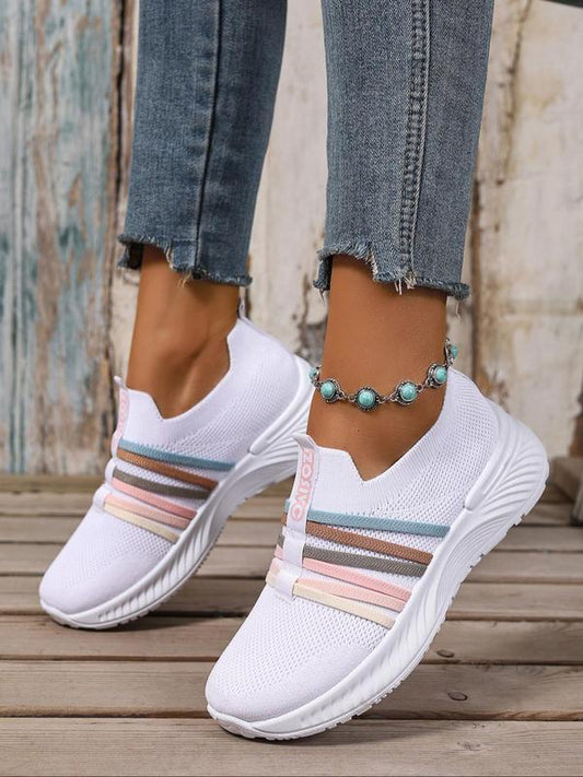 👟 60% RABATT! 🏃 Atmungsaktive Damen-Sneaker aus Mesh zum Hineinschlüpfen – Leicht, Bequem & Perfekt Für Den Alltag 🌸