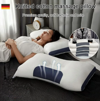 Antibakterielles Nackenstütz-Massagekissen mit Schlafhilfe