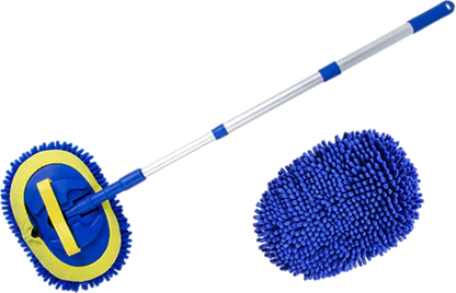 📢📢50 % Rabatt!! ⏰🚗 Robuster Autowaschmopp mit langem Griff | Teleskopierbar & Aluminium