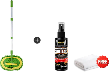 📢📢50 % Rabatt!! ⏰🚗 Robuster Autowaschmopp mit langem Griff | Teleskopierbar & Aluminium