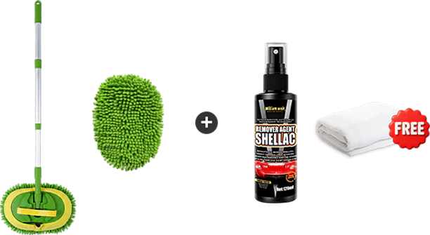 📢📢50 % Rabatt!! ⏰🚗 Robuster Autowaschmopp mit langem Griff | Teleskopierbar & Aluminium