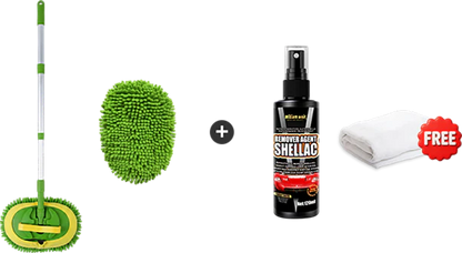 📢📢50 % Rabatt!! ⏰🚗 Robuster Autowaschmopp mit langem Griff | Teleskopierbar & Aluminium