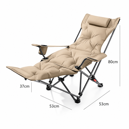 🌿Verstellbare Klappliege mit Beinstütze – Höchster Komfort für Garten & Camping! 🪑 Mehrstufig verstellbare Liegeposition, stabiler Stahlrahmen, sekundenschnell zusammenklappbar 🏕️🌿