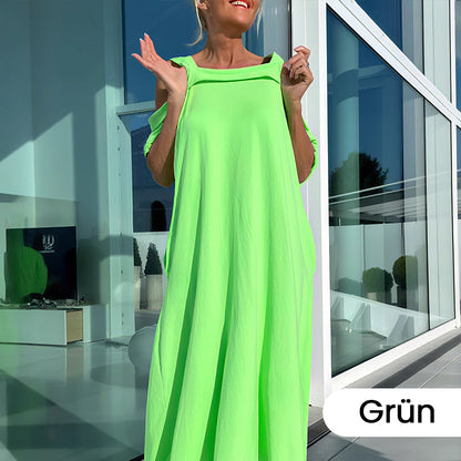 💞Lässiges Maxikleid mit offenen Schultern für Damen