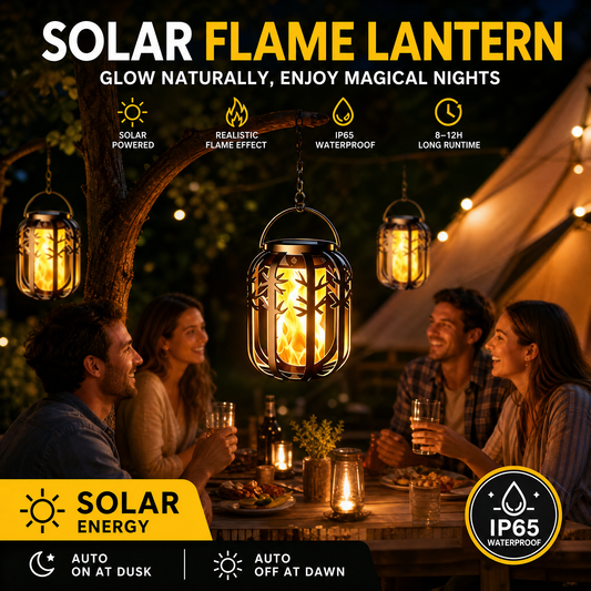 🏮 LIMITIERTER 50% RABATT! Solar-Flammen-Laterne mit realistischem Flackereffekt – IP65 wasserfest, 8–12 Stunden Leuchtdauer, automatische Dämmerungsfunktion für Garten, Terrasse & Camping
