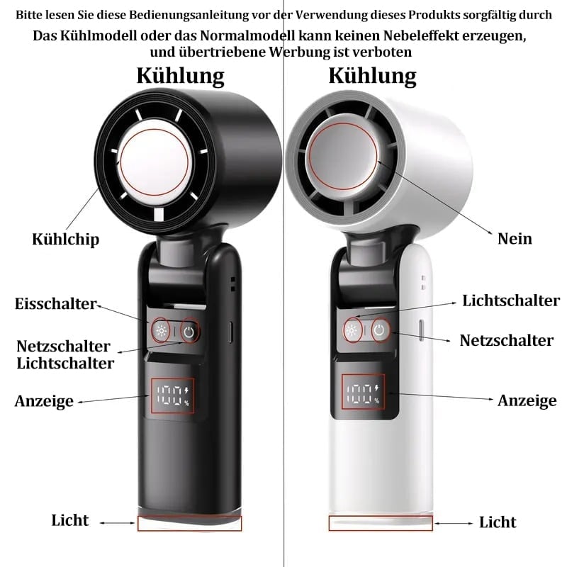 🔥2025 SOMMERANGEBOT 50% Rabatt💥Mini-Eis-Kühlgebläse