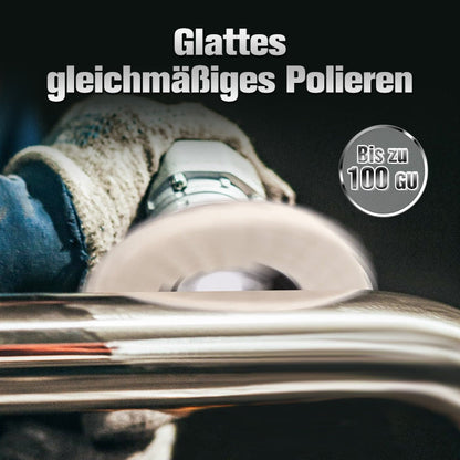 📢📢65 % Rabatt!! 🧽✨ Wollpolierscheibe für Winkelschchleifer – Hochglanz-Spiegelfinish! 🚀⚡