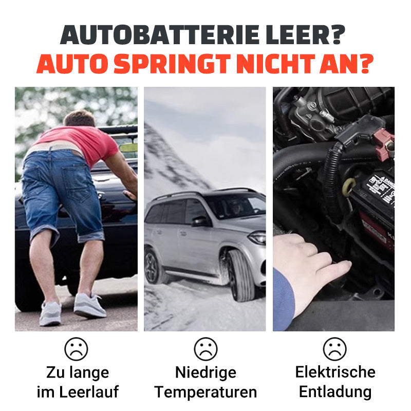Notfall-Starthilfe für Autobatterien