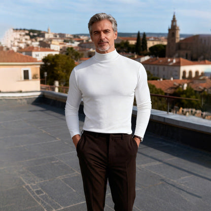 🔥Solange der Vorrat reicht 40 % Rabatt!🎉Slim Fit Langarm-T-Shirt für Herren mit Stehkragen