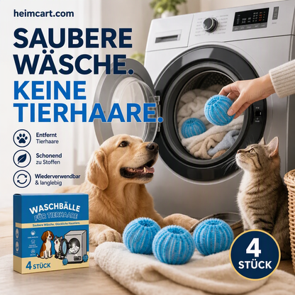 🐾 KAUFE 2, ERHALTE 1 GRATIS! 🧺 Waschkugeln – Entfernen Tierhaare, wiederverwendbar & effektiv ✨