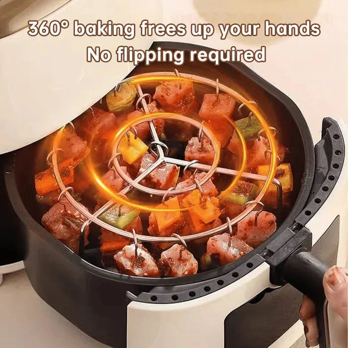 Kostenlose Verbrühschutzhandschuhe für begrenzte Zeit🥩Vertikaler Grillrost für Heißluftfritteusen