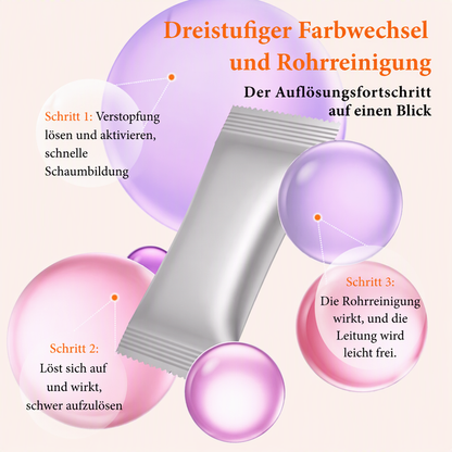 🔥 Kaufe 1, erhalte 1 GRATIS!🧽Abflussreinigungspulver gegen Verstopfungen und Gerüche, 4 × 30 g je Schachtel