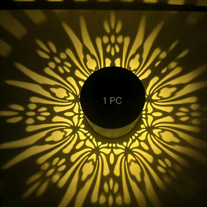 💎 60% RABATT! 💎 Solar-Mandalaleuchte für Garten & Terrasse – 2-in-1 Boden- & Wandleuchte mit Vintage-Projektion, IP65 & Rostfrei 🌿🌙