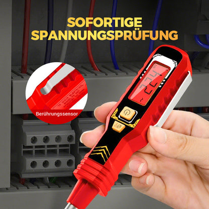 🔍 Berührungsloser Spannungsprüfer – AC 12-1000V, LCD-Anzeige mit Beleuchtung & Akustische/Visuelle Warnung 🛡️
