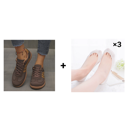 🔥Verkaufsschlager🔥Damen Stylische Runde Zehen Rutschfeste Freizeitschuhe