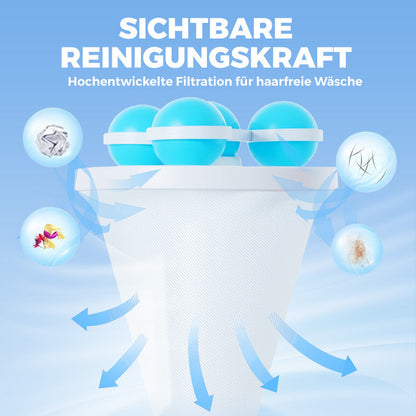 🧼✨ BEFRISTETES ANGEBOT: 50% RABATT! Schwimmender Filterbeutel-Waschball für Waschmaschinen – Fängt Haare & Flusen, Einfache Reinigung für Badewanne, Waschbecken & Waschmaschine 🐾📦