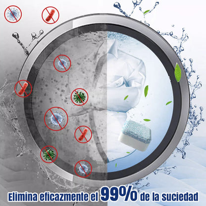 Tabletten für die Pflege und Tiefenreinigung von Waschmaschinen