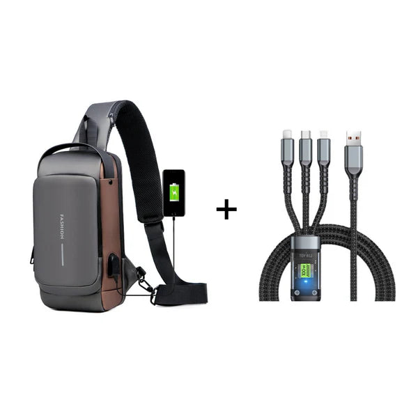 🔥 Heißer Verkauf🔥Sporttragetasche mit USB-Ladefunktion, Diebstahlsichere Umhängetasche