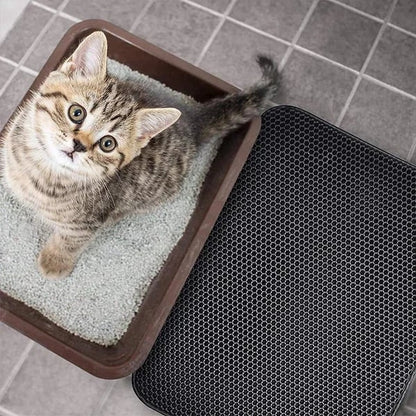 🐾 50 % Rabatt! Zweilagige Katzenstreumatte – weniger Streu auf dem Boden! 🐱 Streu auffangen, einfach ausschütten, rutschfest auslegen 🧹