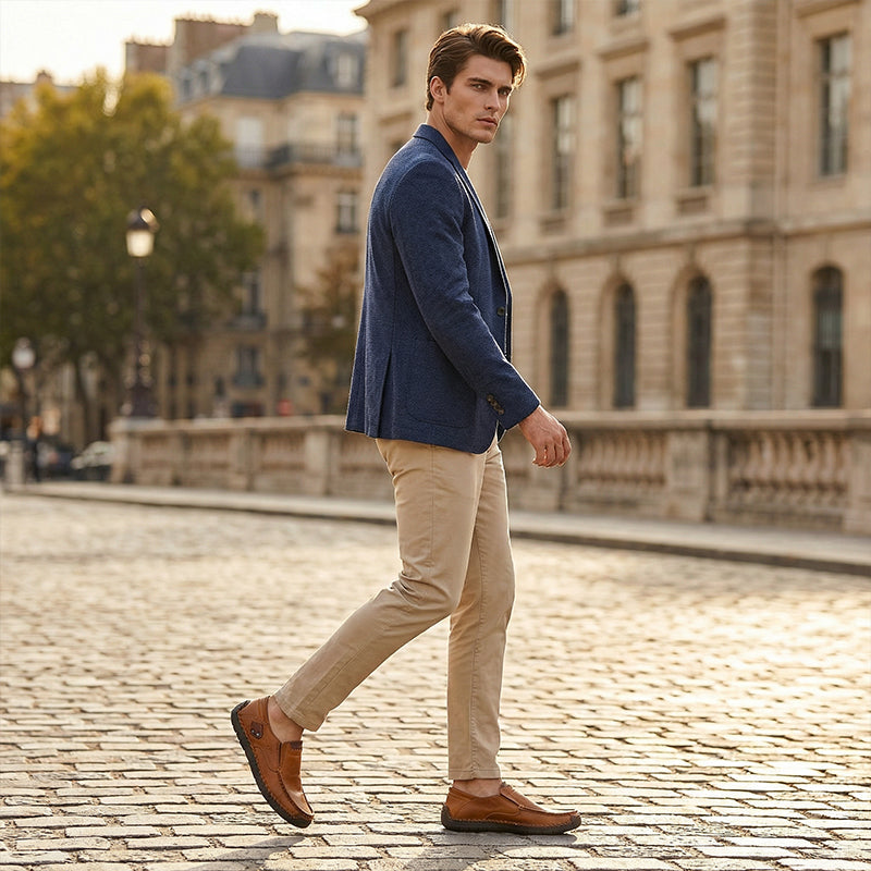 🔥Atmungsaktives Kalbsleder🔥Klassische, bequeme Lederschuhe für Herren