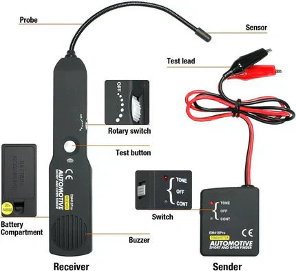 🔥LETZTER TAG DES SALE – 50 % RABATT🔥Elektrischer Unterbrechungs- und Kurzschlussfinder für Autos