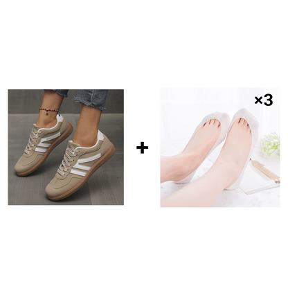 🔥Verkaufsschlager🔥Damen Stylische Runde Zehen Rutschfeste Freizeitschuhe