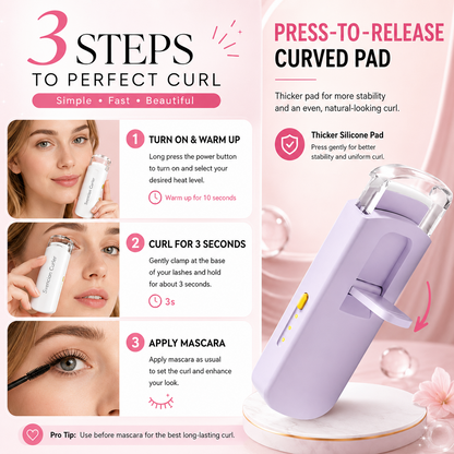🔥 Überraschung 50 % Rabatt! Holen Sie sich traumhafte Wimpern zurück! ✨ Wiederaufladbare elektrische beheizte Wimpernzange