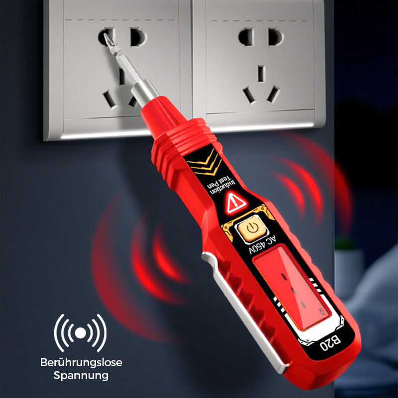 🔍 Berührungsloser Spannungsprüfer – AC 12-1000V, LCD-Anzeige mit Beleuchtung & Akustische/Visuelle Warnung 🛡️