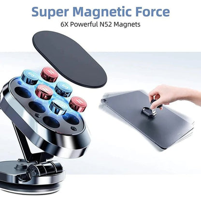 🚗 50 % Rabatt! Magnetischer Handyhalter fürs Auto – Fester Halt, freie Sicht! 📱 360° drehbar, faltbar & bequem mit einer Hand verstellbar 🧲